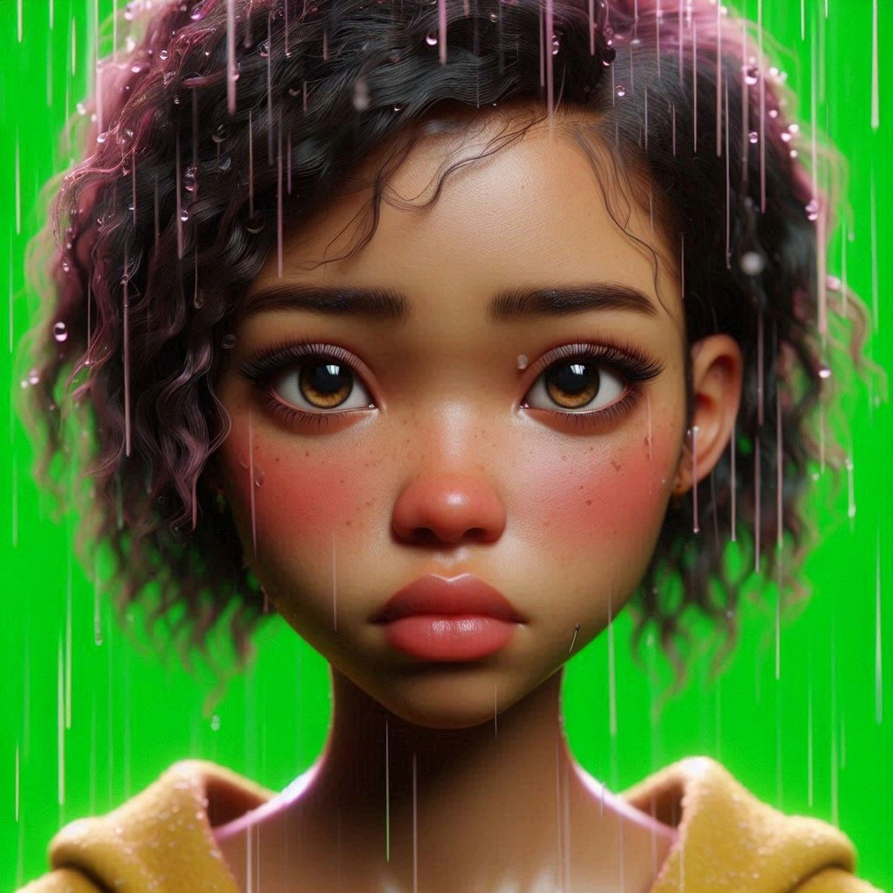 ai generated, girl, sad