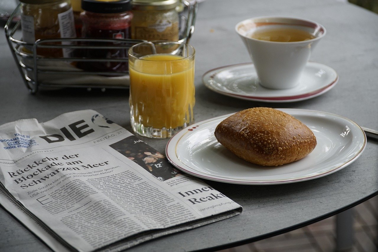 breakfast, morning, table