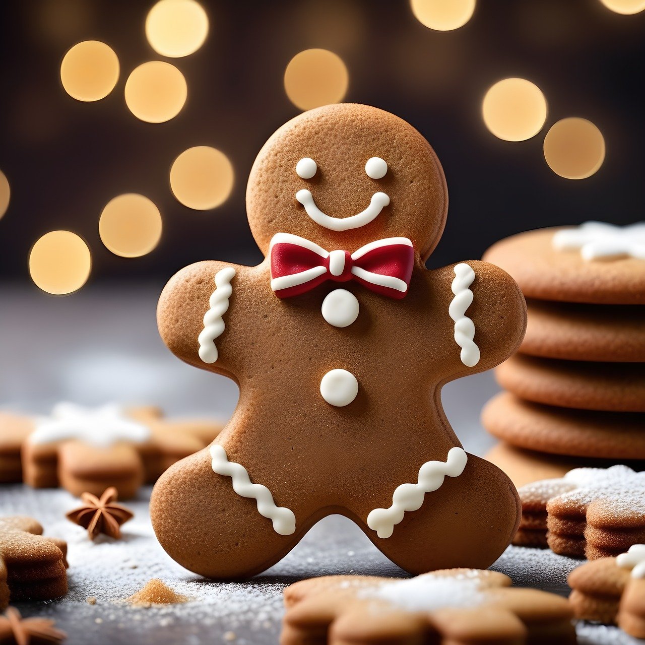 ai generated, gingerbread man, christmas