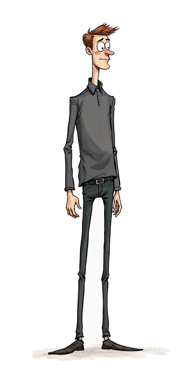 ai generated, man, portrait, thin, bewildered, skinny, artwork